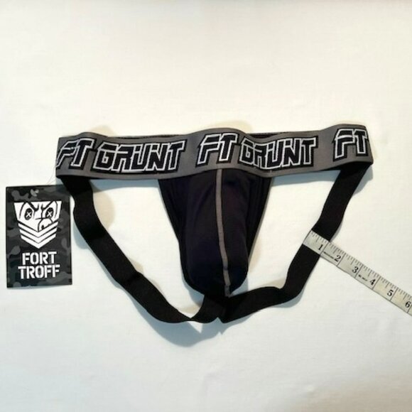 FORT TROFF Size "M" Grunt Corp Athletic Supporter- Black/Gray/White - Jock - Picture 5 of 10